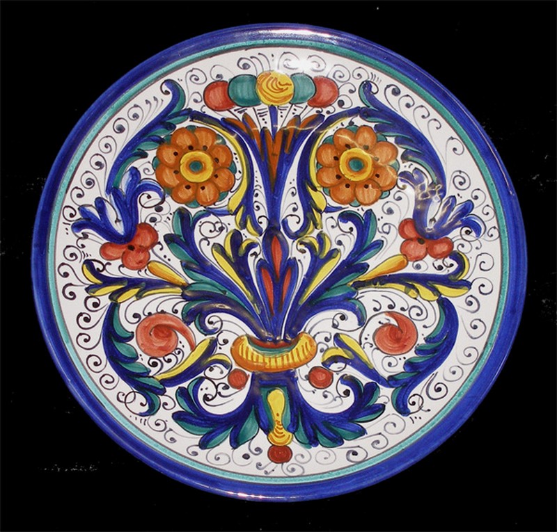 DERUTA POTTERY , 4 BIG PLATES RICCO DERUTA PATTERN eBay