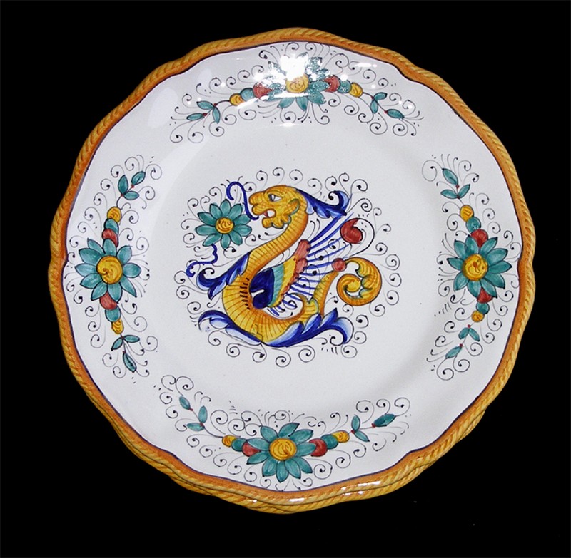 DERUTA ITALIAN POTTERY 4 RAFFAELLESCO DINNER PLATES | eBay